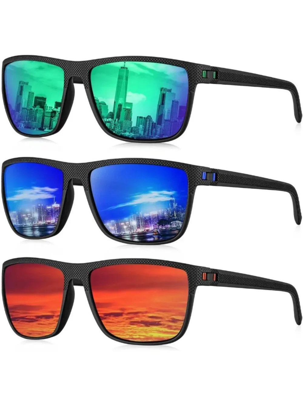 Lightweight Polarized Sunglasses for Men | UV Protection for Driving, Fishing